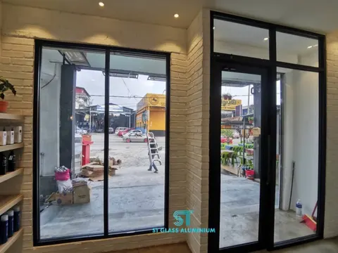 Fixed Glass — Glass Partition & Glass Work by ST Glass Aluminium thumbnail 4