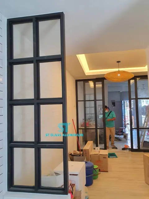 Fixed Glass — Glass Partition & Glass Work by ST Glass Aluminium thumbnail 3