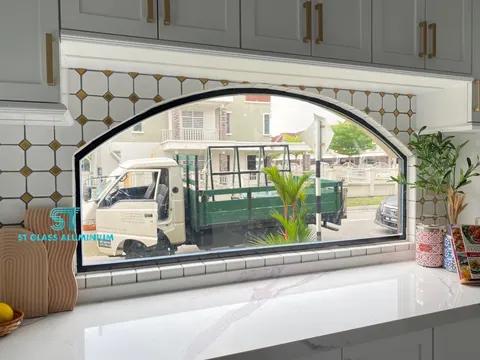 Fixed Window — Glass Partition & Glass Work by ST Glass Aluminium thumbnail 2