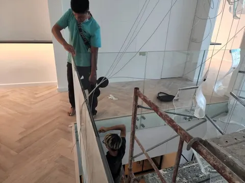 Glass Railing — Glass Staircase by ST Glass Aluminium thumbnail 3