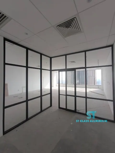 Glass Partitions V Hanging Door — Office Glass Partition by ST Glass Aluminium thumbnail 2