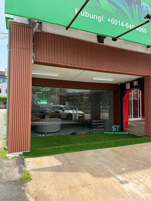Tempered Glass Door — Office Glass Partition by ST Glass Aluminium thumbnail 5