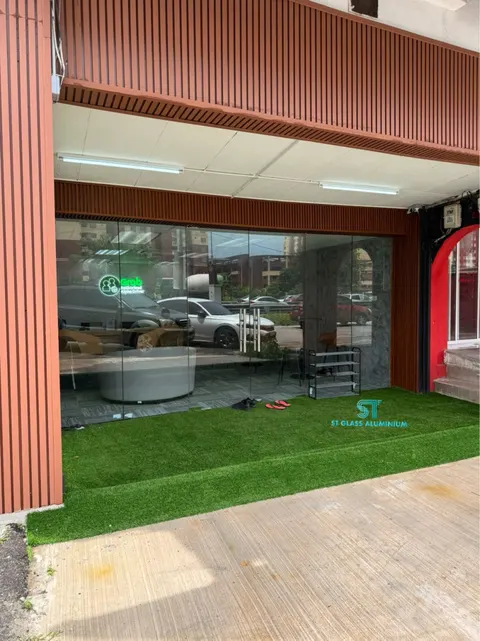 Tempered Glass Door — Office Glass Partition by ST Glass Aluminium thumbnail 1
