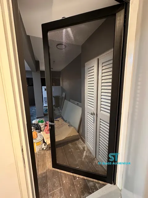 Mesh Swing Door — Security Mesh by ST Glass Aluminium thumbnail 3