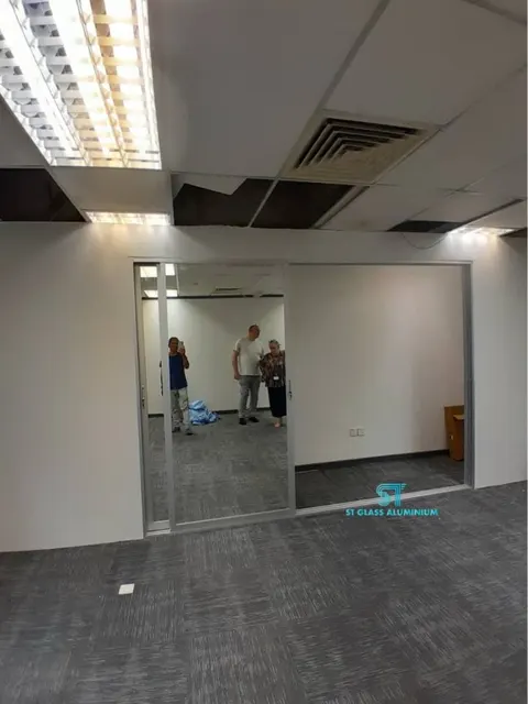 Mirror Economy Sliding Door — Sliding Door by ST Glass Aluminium thumbnail 2