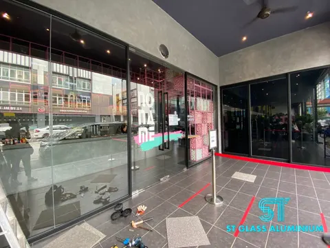 Tempered Glass Door — Tempered Glass Door by ST Glass Aluminium thumbnail 4