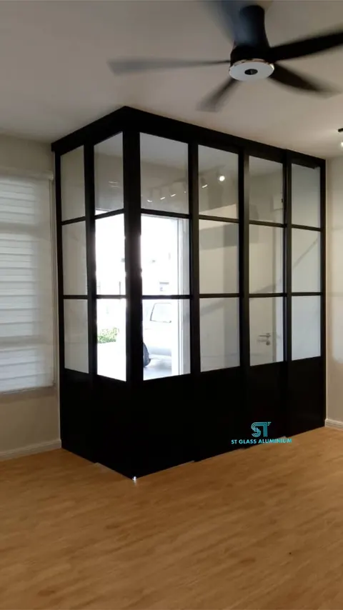 Hanging Sliding Door — Trackless Sliding Door by ST Glass Aluminium thumbnail 3
