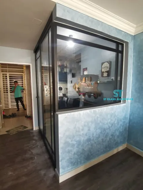 Wet And Dry Kitchen Separation — Glass Partition & Glass Work by ST Glass Aluminium thumbnail 3