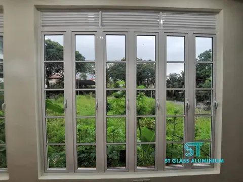 Louvers With Multipoint Casement Window — Window Series by ST Glass Aluminium thumbnail 3